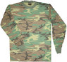 417 - Woodland Camouflage Long Sleeve T-Shirt