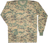 3363 - Digital Woodland Camouflage Long Sleeve T-Shirt