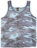 5417 - Sky Blue Camouflage Tank Top